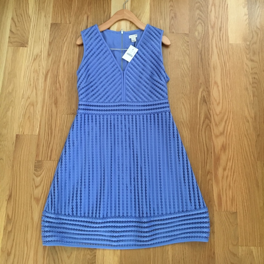 J. CREW Factory Eyelet Dress - Periwinkle